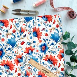 Ткань премиум бифлекс садовый мелодия