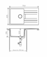 Мойка TOLERO LOFT TL-750 белый №923