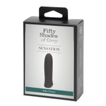 Черная вибропуля 8,9см Fifty Shades of Grey Sensation Rechargeable Bullet Vibrator