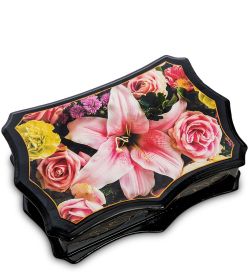 Народные промыслы ШК-13/12-E Шкатулка в технике декупаж (прям. 24,5х17х6)