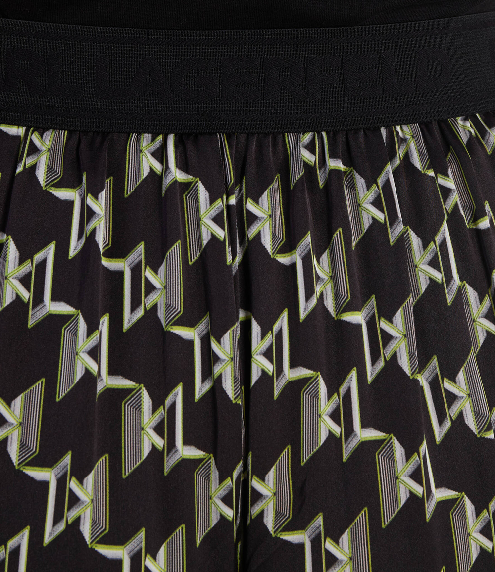 штаны printed monogram Karl Lagerfeld - черный(225W1006)