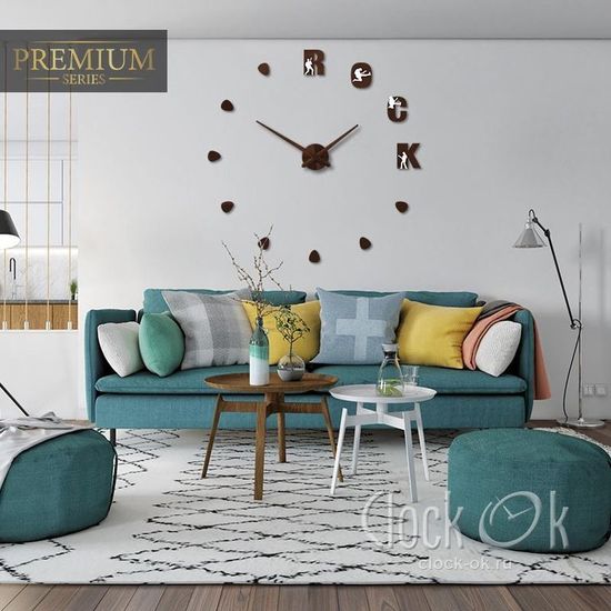 Настенные 3D часы Rock