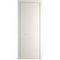 Межкомнатная дверь эмаль Profil Doors 1PA перламутр белый глухая профиль серебро