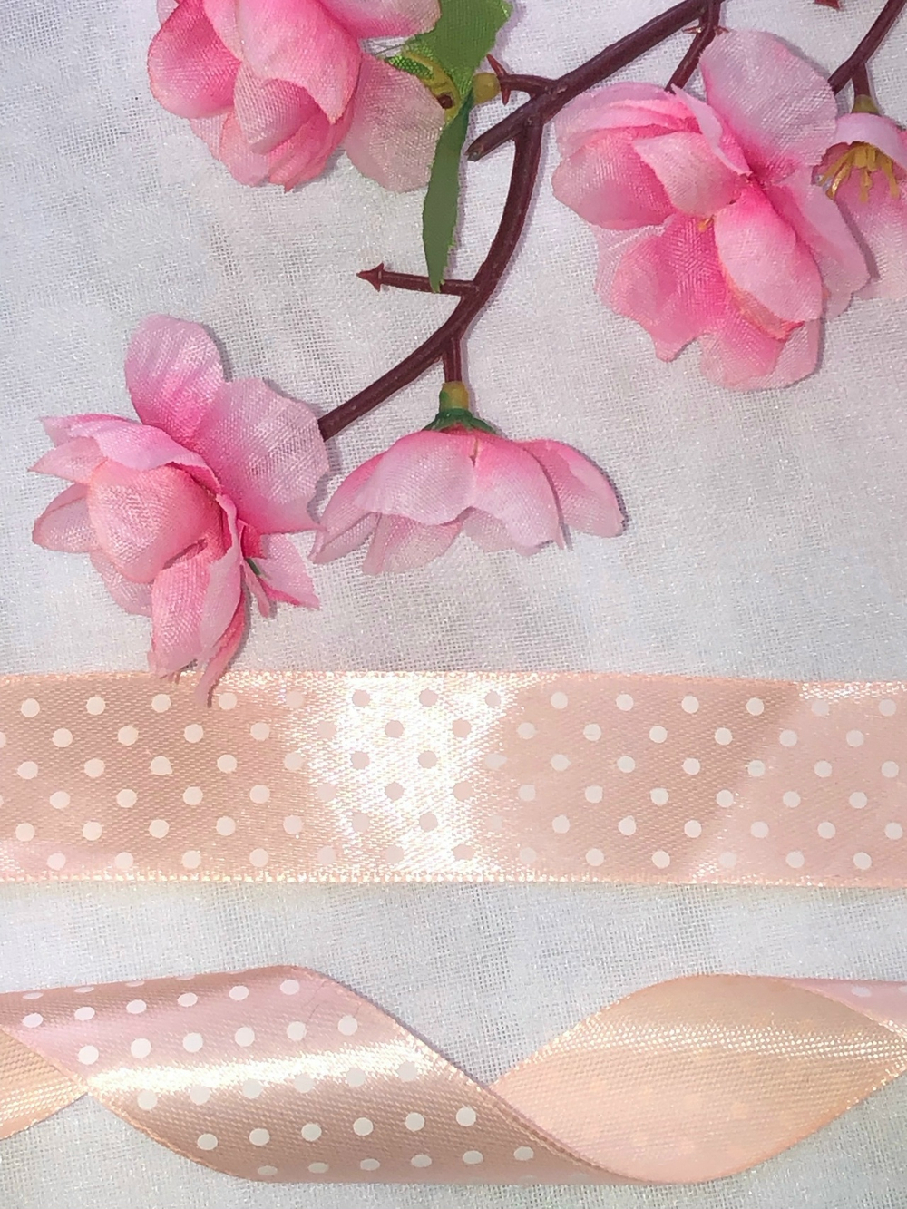 Лента атласная с принтом 25мм*1м