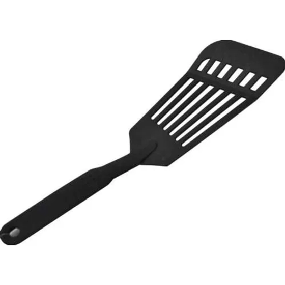 Лопатка 16*8 см перфорированная 32 см пласт. черная (до 210°C) P.L. Proff Cuisine