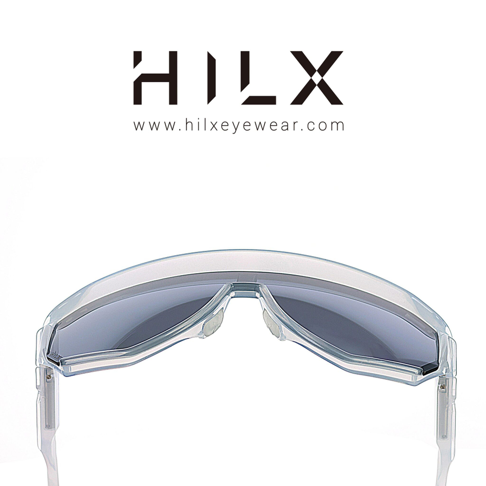 Спортивные очки HILX Newblood Shiny Crystal Grey / Black Mirror Lens