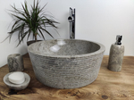 Раковина из мрамора Drum Grey Allur Small  DG-60193 40*40*15