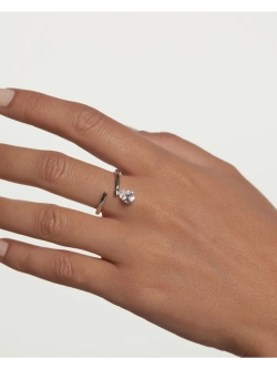 Кольцо женское PDPaola Aqua Solitaire Серебро 925 AN02-959
