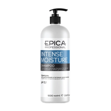 EPICA Professiona Шампунь для увлажнения и питания сухих волос, Intense Moisture, 1000 мл