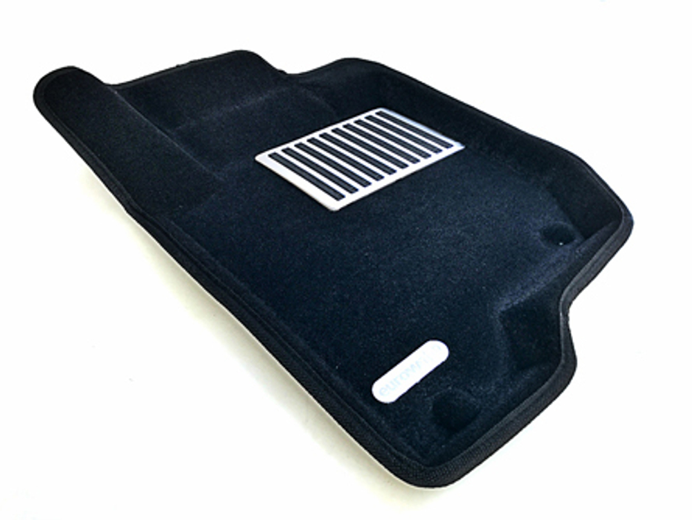 Коврики салона для MITSUBISHI L200 (2007-2015-) Euromat 3D Lux черные. Арт. EM3D-003615
