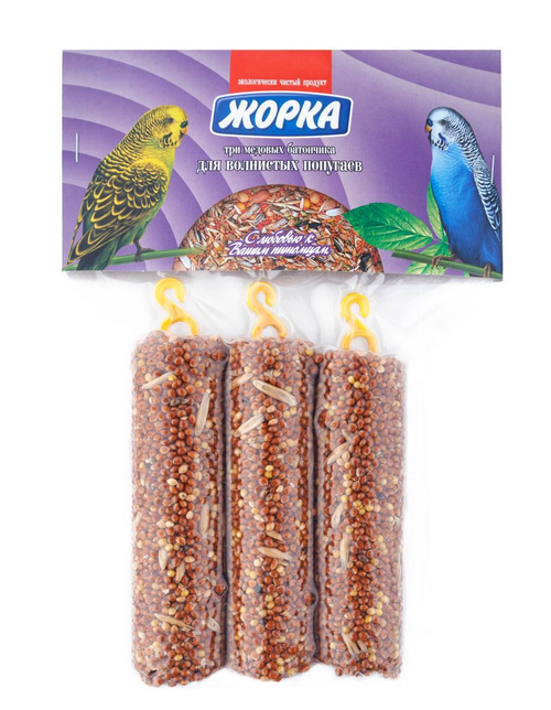 Жорка для волнистых попугаев 3 медовых батончика