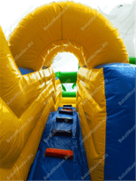 Детский надувной батут-горка "Задорный слонёнок"