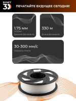 Пластик для 3D принтера BYNET3D PLA White (BN_PLA00_WH)
