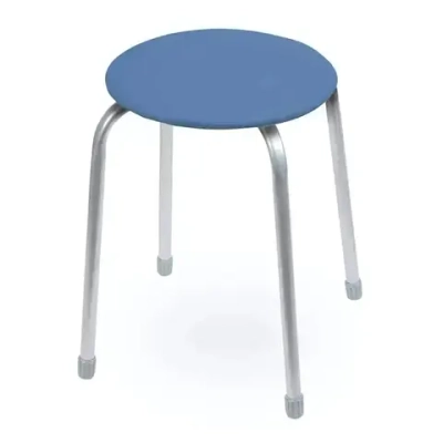 Табурет 'Классика 2' на 4-х опорах (круглое сидение) слоновая кость