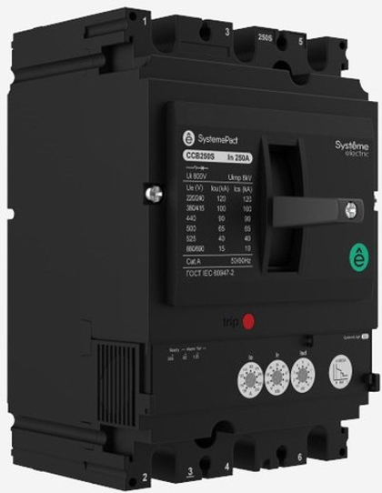 Автоматический выключатель в литом корпусе Systeme Electric SPC400N400L3DF