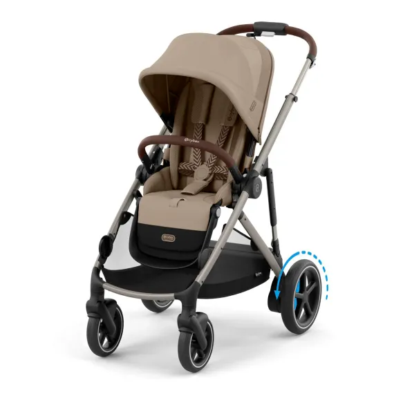 Детская коляска Cybex e-Gazelle S 2 в 1 TPE Almond Beige