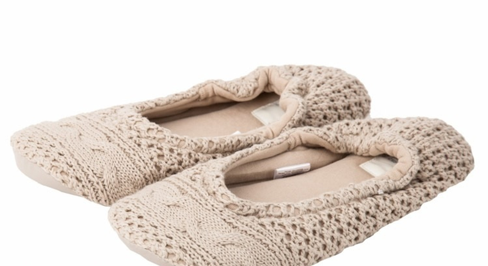 Элитные тапочки-балетки Bradford льняные от Casual Avenue Турция