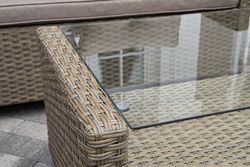 "Атланта" лаунж-зона из искусственного ротанга, цвет соломенный