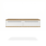 Подвесной туалетный столик консоль Royal 5210 эко (Дуб Кантри-р.черная)