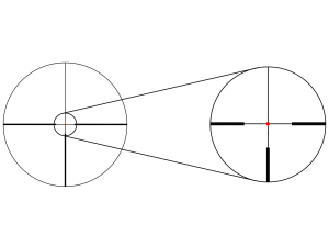 Прицел Gaut Obsidian 1-8x24, сетка X2, подсветка точки