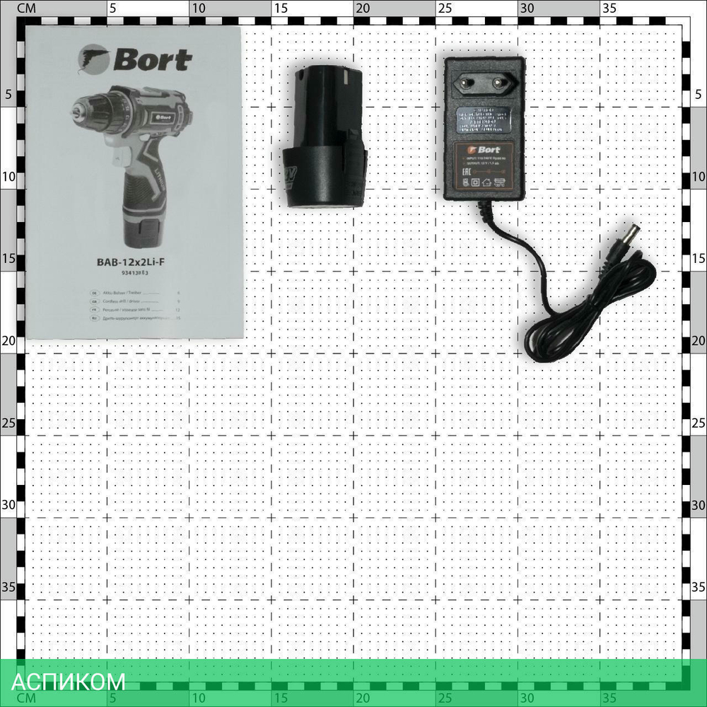 Дрель-шуруповерт Bort BAB-12x2Li-F (93413083)