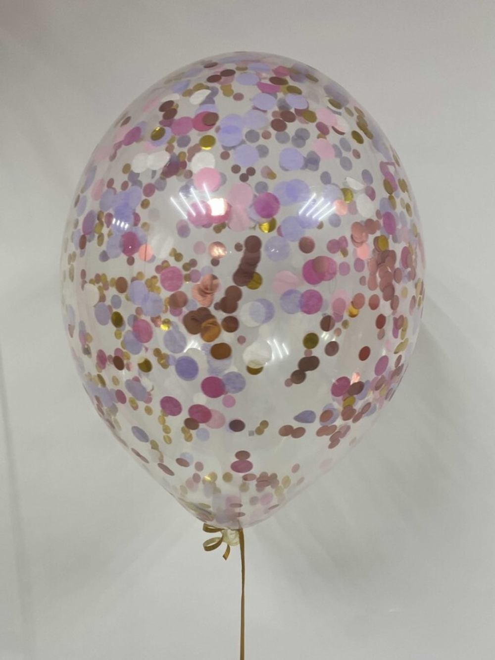 Шар с конфетти Розовый+Сирень+Фуксия+Золото