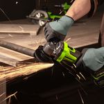 Угловая шлифовальная машина акк. Greenworks AG590, 24V, б/щет, 125 мм, 8500 об/мин, Anti-Kickback,1х4Ач,ЗУ,кор (3201007CUB)