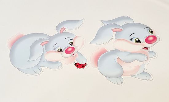 Набор для декора Зайцы, 9шт