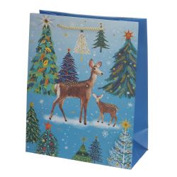 GAEM Пакет подарочный M (бумага 210г/м2, блок 12шт), L26 W12 H32 см, 4в.