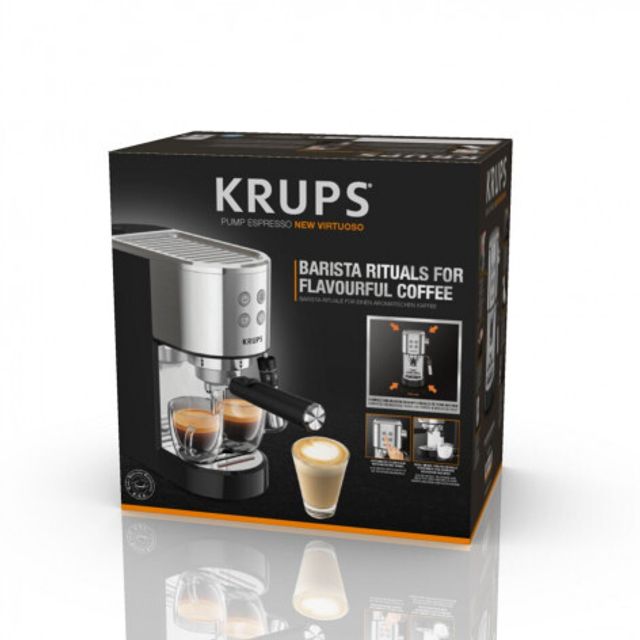 Рожковая кофеварка KRUPS Virtuoso + XP444C10