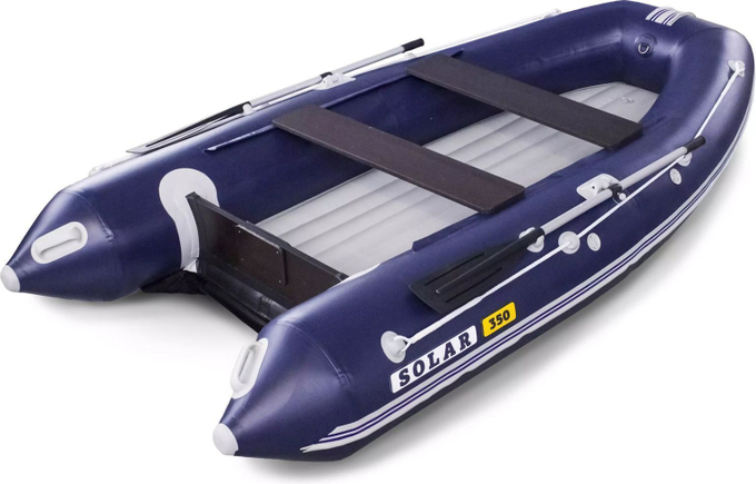 Надувная лодка ПВХ SOLAR-350 К (Оптима), синий
