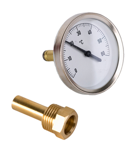 Термометр с погружной гильзой 0/60 гр HENCO(ХЕНКО)