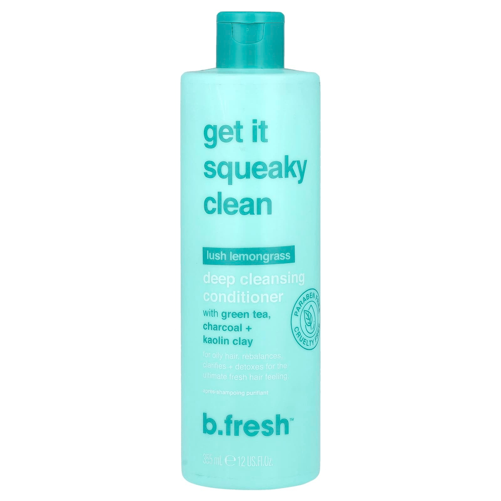 b.fresh, Get It Squeaky Clean, кондиционер для глубокого очищения, для жирных волос, пышный лемонграсс, 355 мл (12 жидк. унц.)