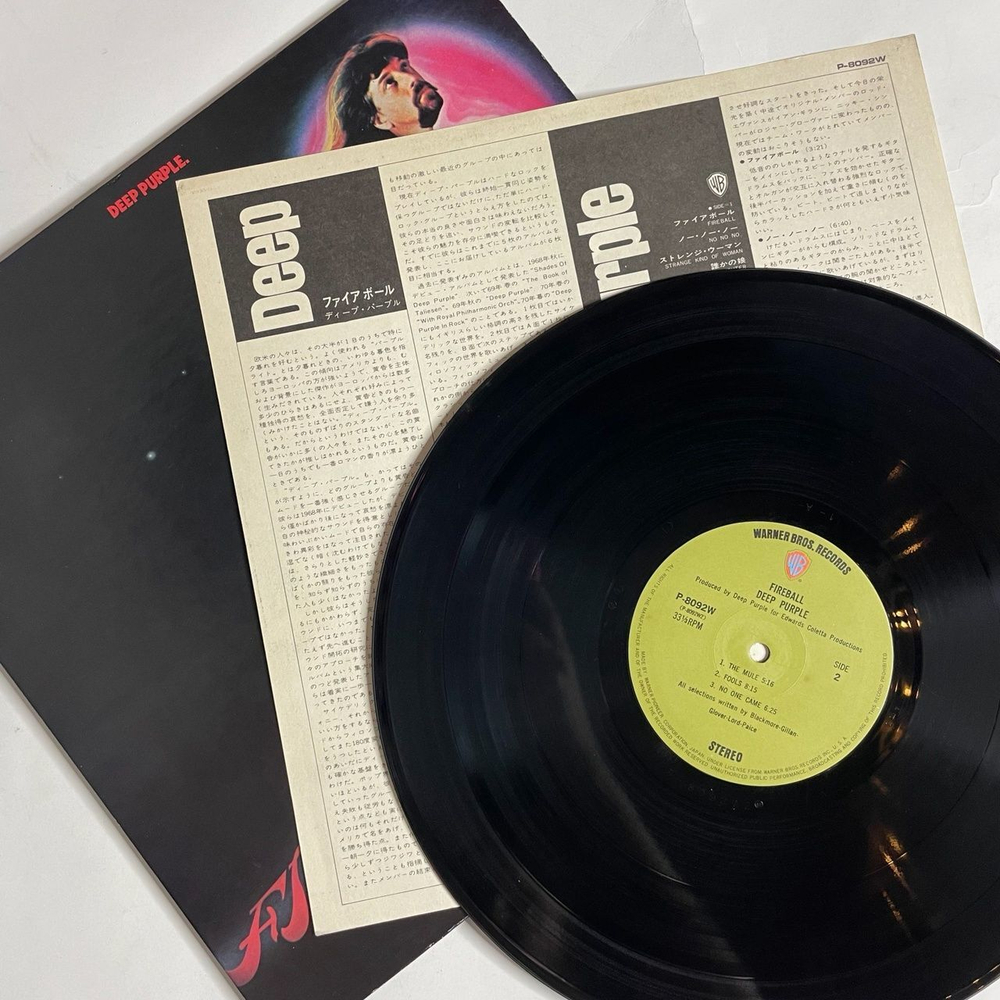 Винтажная виниловая пластинка LP Deep Purple Fireball (Japan 1971) (No Obi) Strange Kind Of Woman