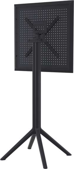 Стол пластиковый барный складной Sky Folding 60х60 черный