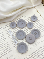 Пуговицы на прокол серые с бархатным напылением