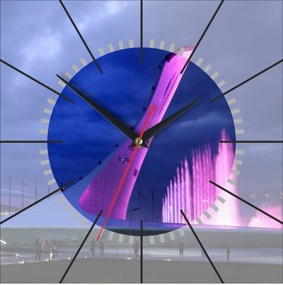 Часы настенные "Фонтаны Сочи" Декор для дома, подарок