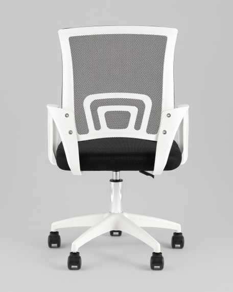 Кресло офисное TopChairs Simple SN черный пластик белый