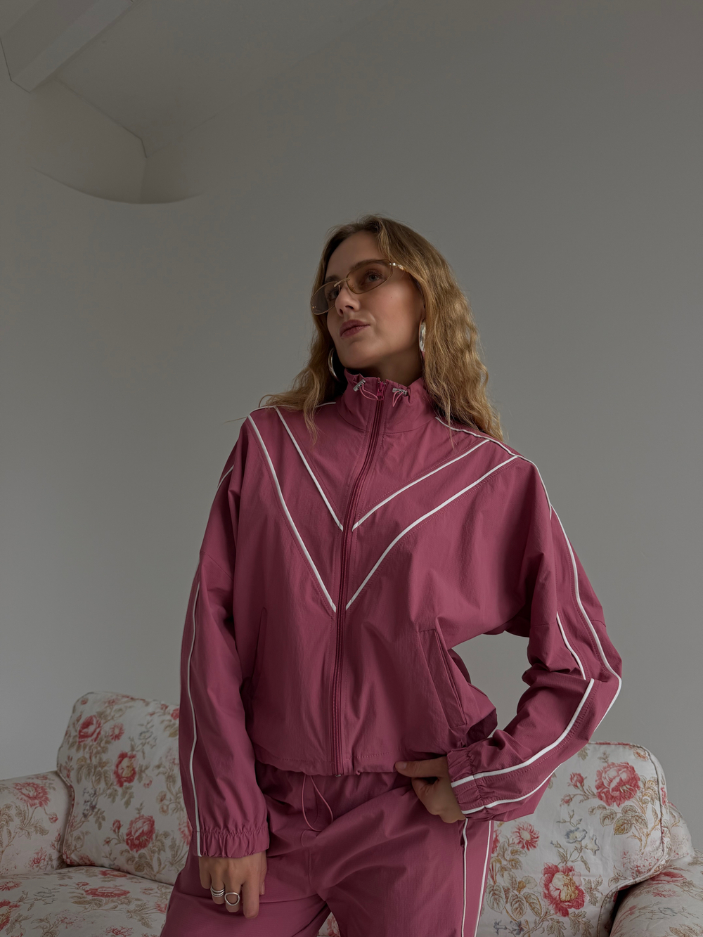 Спортивный костюм Девяностые малиновый