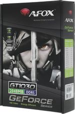 Видеокарта AFOX NVIDIA  GeForce GT 1030 AF1030-2048D5L7 2ГБ GDDR5, Low Profile,  Ret