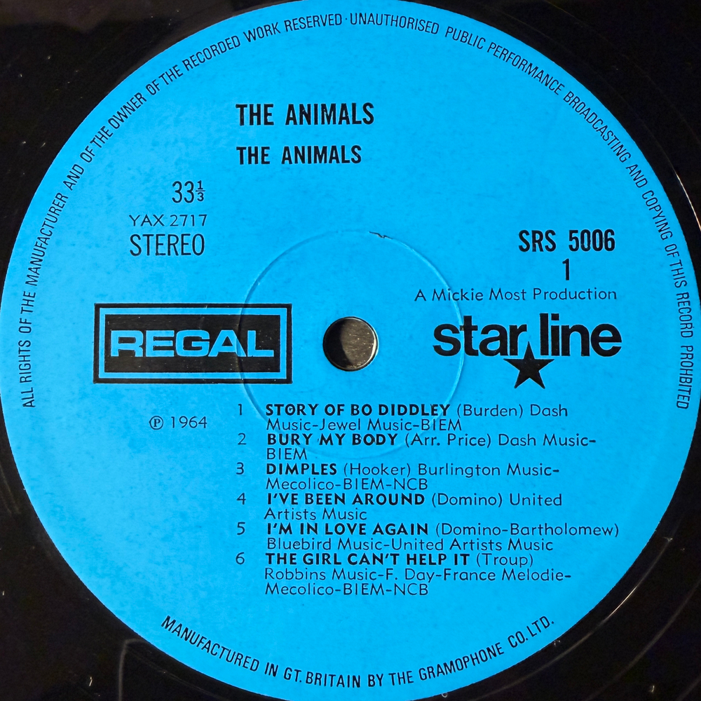 The Animals ‎– The Animals (Англия 1969г.)