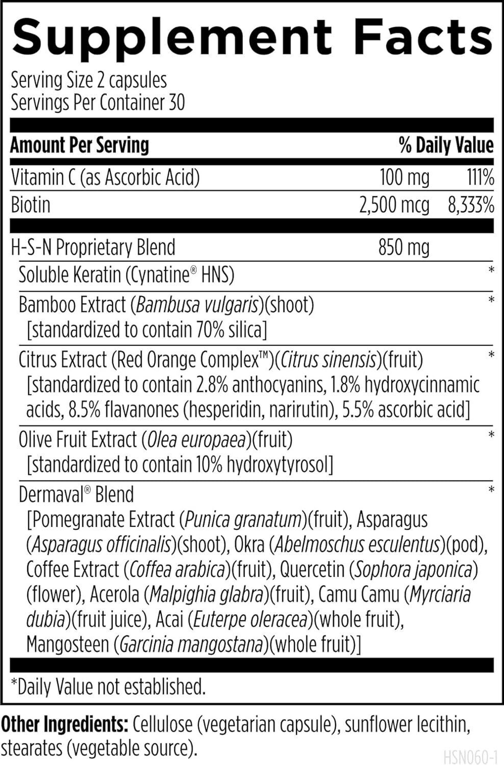 Designs For Health - H-S-N Radiance 60 capsules