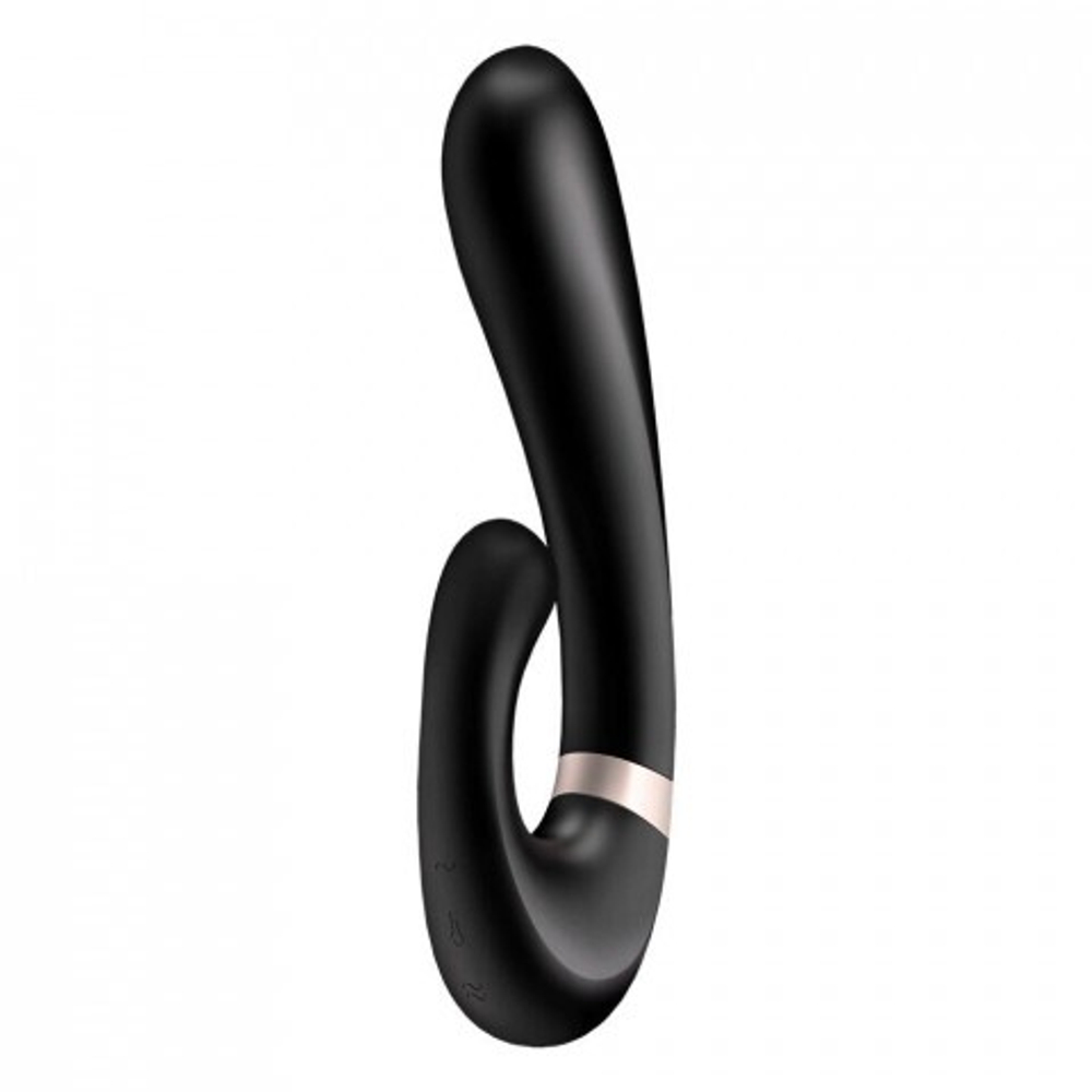 Смарт вибратор кролик с подогревом Satisfyer Heat Wave Connect App черный