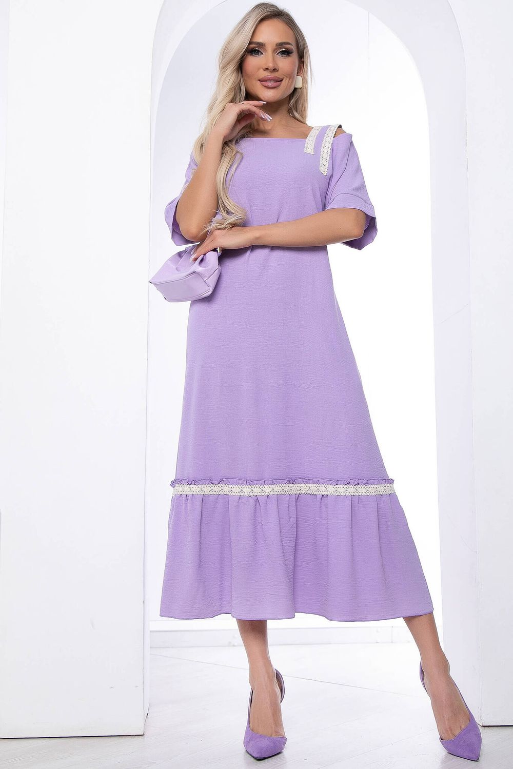 Платье "Хит лета" (лиловое) П8807 LT Collection