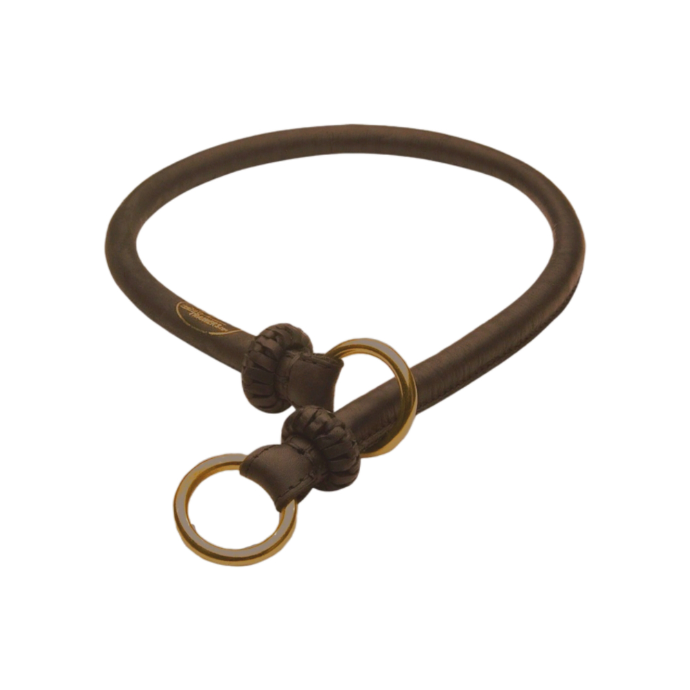 Ошейник-удавка круглый кожаный "BLESSED INNOCENCE"  Fordogtrainers