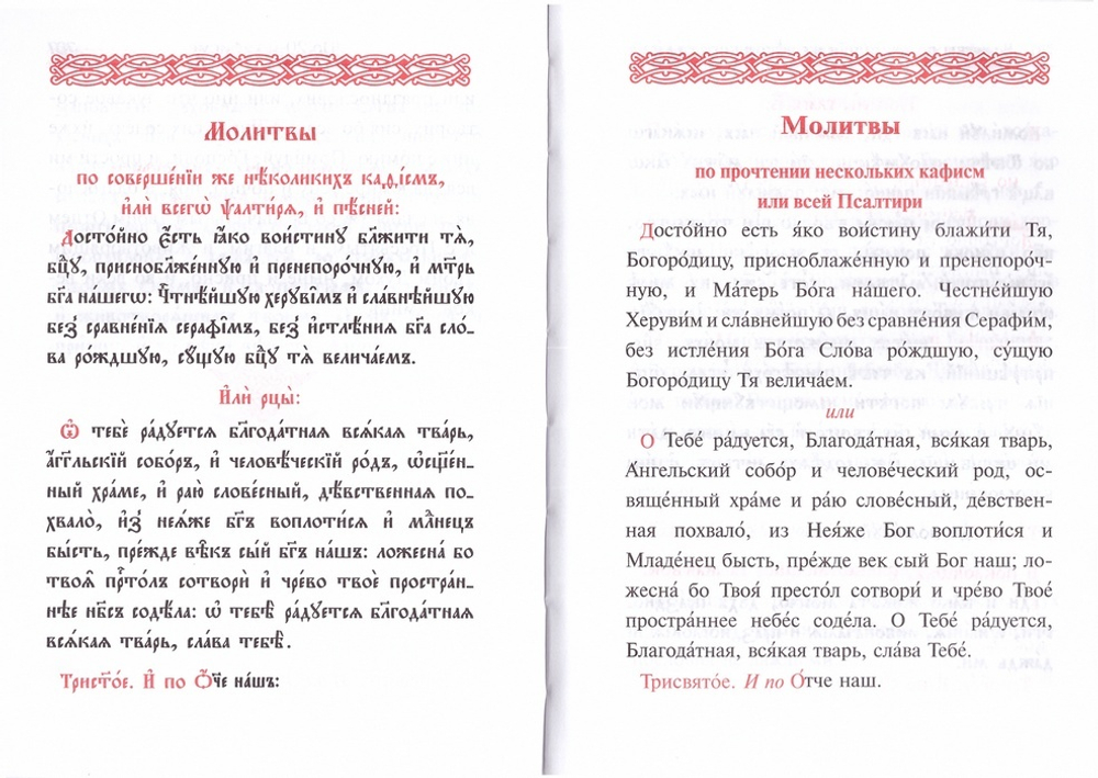 Псалтирь учебная на ц/с языке с параллельным переводом на русский язык  П. Юнгерова