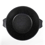 Кастрюля алюминий, антиприг, 5 л, с крыш, кругл, Мечта, Гранит black, 45802