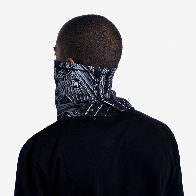 Шарф-труба сноубордическая Buff Bandana Tech Fleece N Tribe Black Фото 6