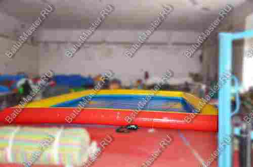 Квадратный надувной бассейн "Летнее настроение" 10*10*0.65 м