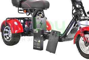 Электроскутер WHITE SIBERIA PRO TRIKE 3000W OFF-ROAD (Красный) фото №8